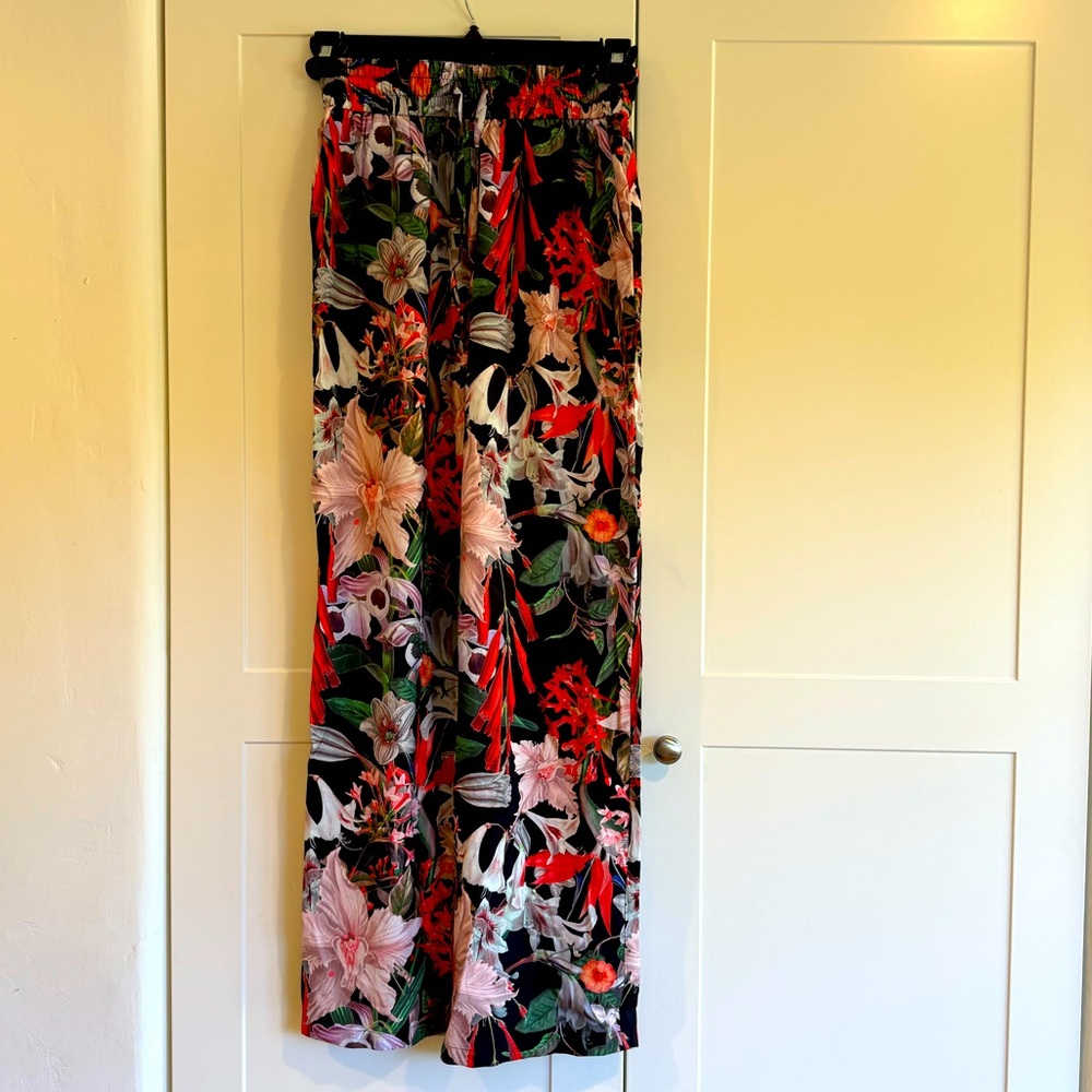 All Saints wide leg flower print pants